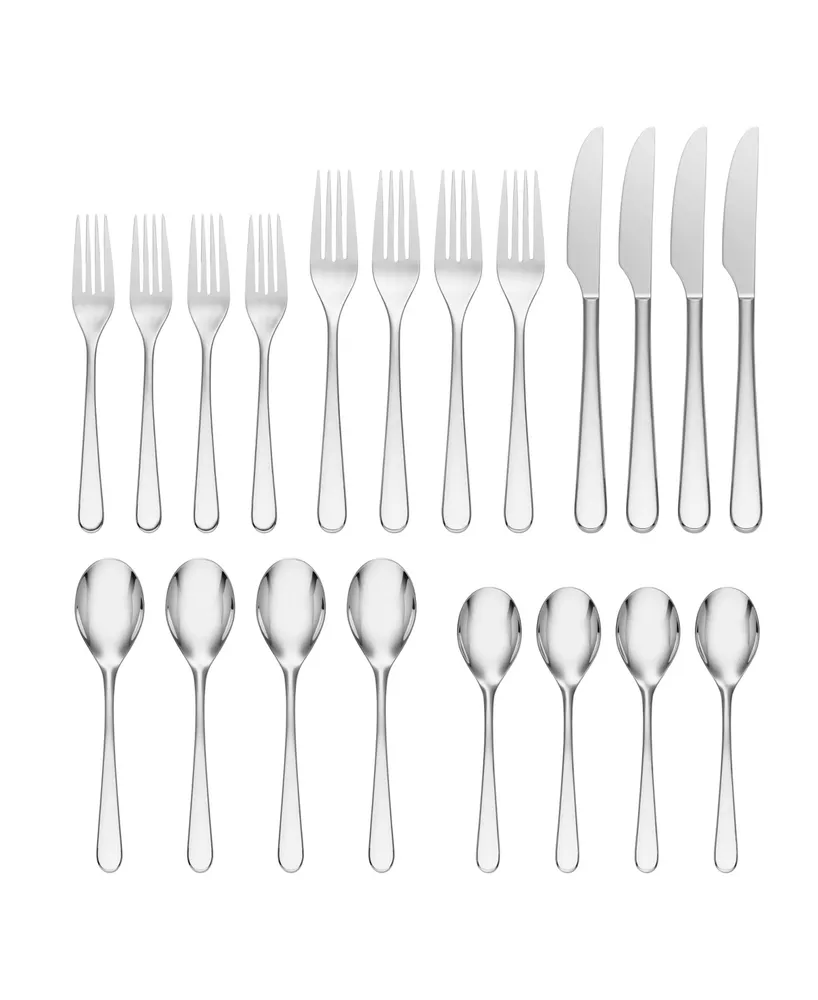 Oneida Kenbrook 20 Piece Everyday Flatware Set, Service For 4