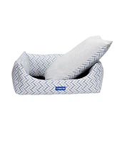 JoJo Modern Pets Waikiki Eco-Fabric Bolster Dog Bed - Medium