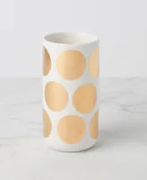 Kate Spade on the Dot Tall Gold-Tone Dot Vase