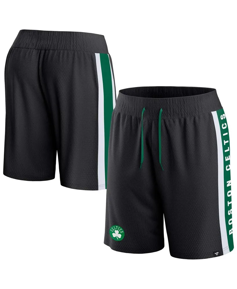 Men's Fanatics Black, Kelly Green Boston Celtics Referee Iconic Mesh Shorts