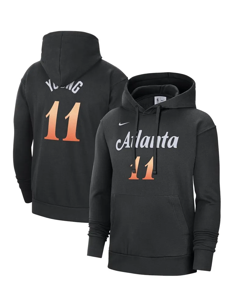 Men's Nike Trae Young Black Atlanta Hawks 2022/23 City Edition Name and Number Pullover Hoodie