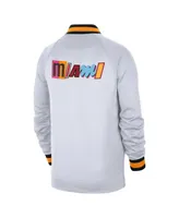 Men's Nike White/Black Miami Heat 2022/23 City Edition Showtime Thermaflex Full-Zip Jacket