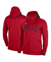 Men's Nike Red Chicago Bulls Authentic Showtime Performance Full-Zip Hoodie