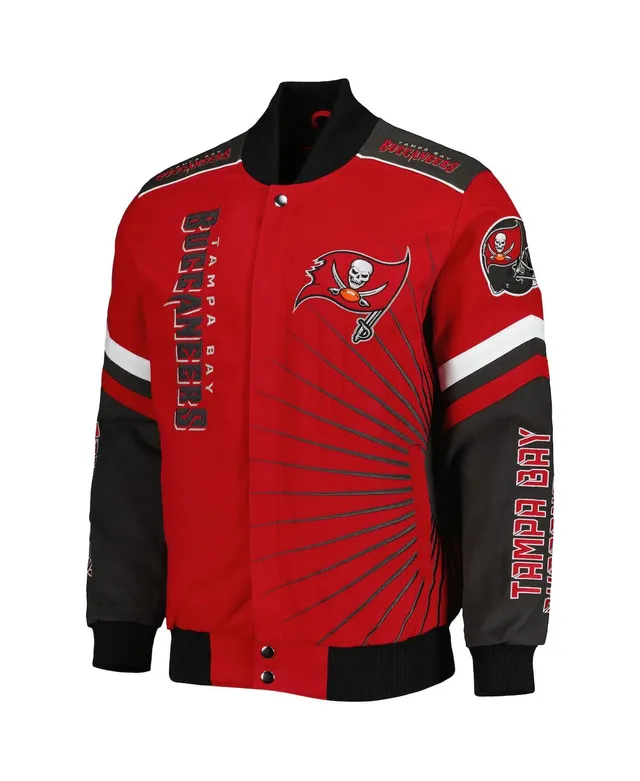 Tampa Bay Buccaneers G-III Sports by Carl Banks Extreme Strike Cotton Twill  Full-Snap Jacket 