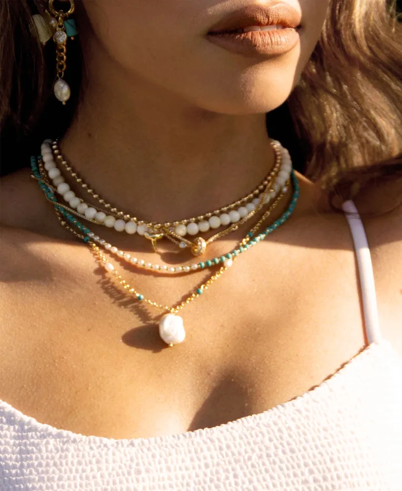 Ettika Delicate Chain and Crystal Necklace