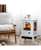 23" Electric Infrared Fireplace Stove Heater 1000W/1500W, White