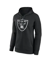 Women's Fanatics Darren Waller Black Las Vegas Raiders Player Icon Name and Number Pullover Hoodie