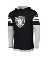 Men's New Era Black Las Vegas Raiders Long Sleeve Hoodie T-shirt