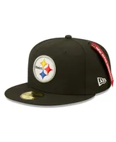 Men's New Era X Alpha Industries Black Pittsburgh Steelers 59Fifty Fitted Hat