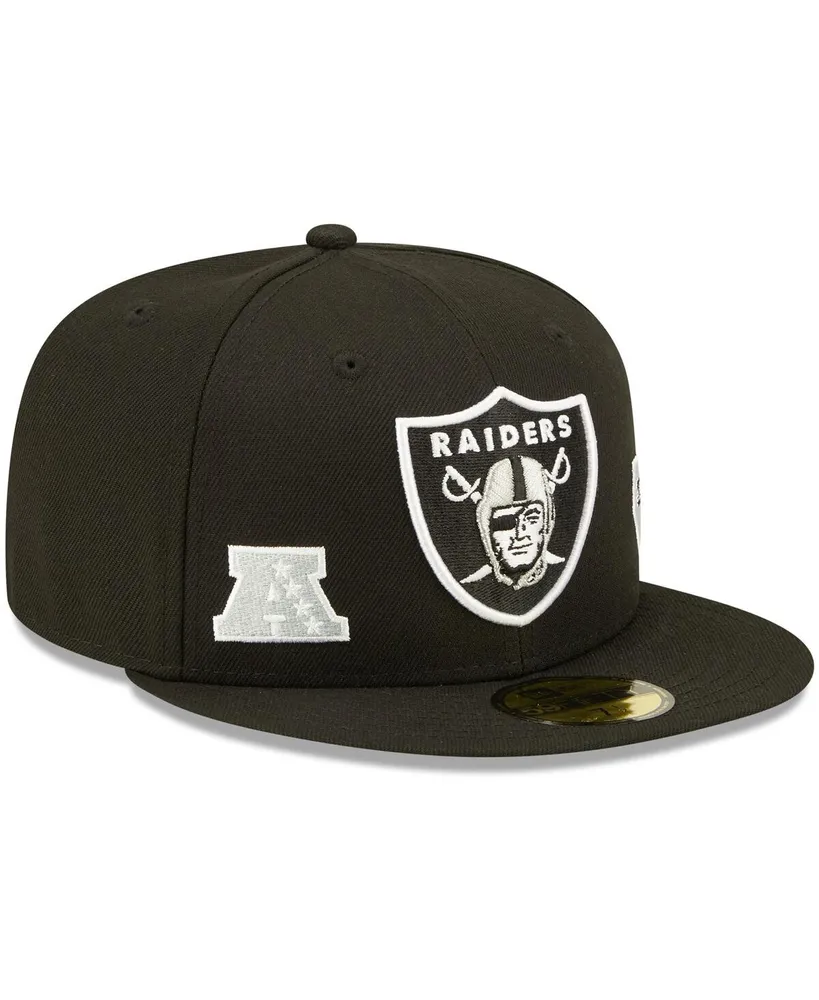 Men's New Era Black Las Vegas Raiders Identity 59Fifty Fitted Hat