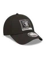 Men's New Era Black Las Vegas Raiders Framed Af 9Forty Snapback Hat