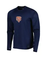 Men's Msx by Michael Strahan Navy Chicago Bears Interval Long Sleeve Raglan T-shirt