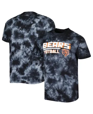 Men's Msx by Michael Strahan Black Chicago Bears Recovery Tie-Dye T-shirt