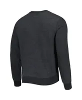 Men's '47 Brand Heathered Black Las Vegas Raiders Bypass Tribeca Pullover Sweatshirt