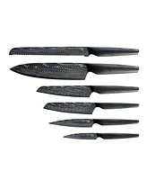 Cuisine::pro Id3 Black Samurai Sakai Knife Block Asset Set, 7 Piece