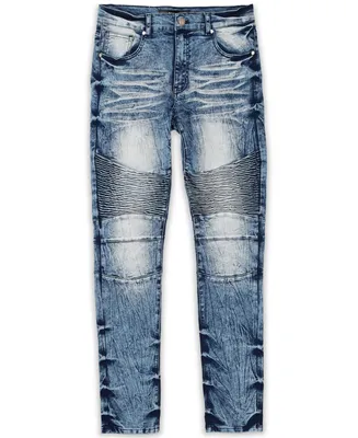 Reason Men's Big and Tall Wright Skinny Denim Jeans