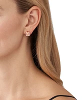 Michael Kors 14K Rose Gold-Plated Sterling Silver Pave Lock Stud Earrings