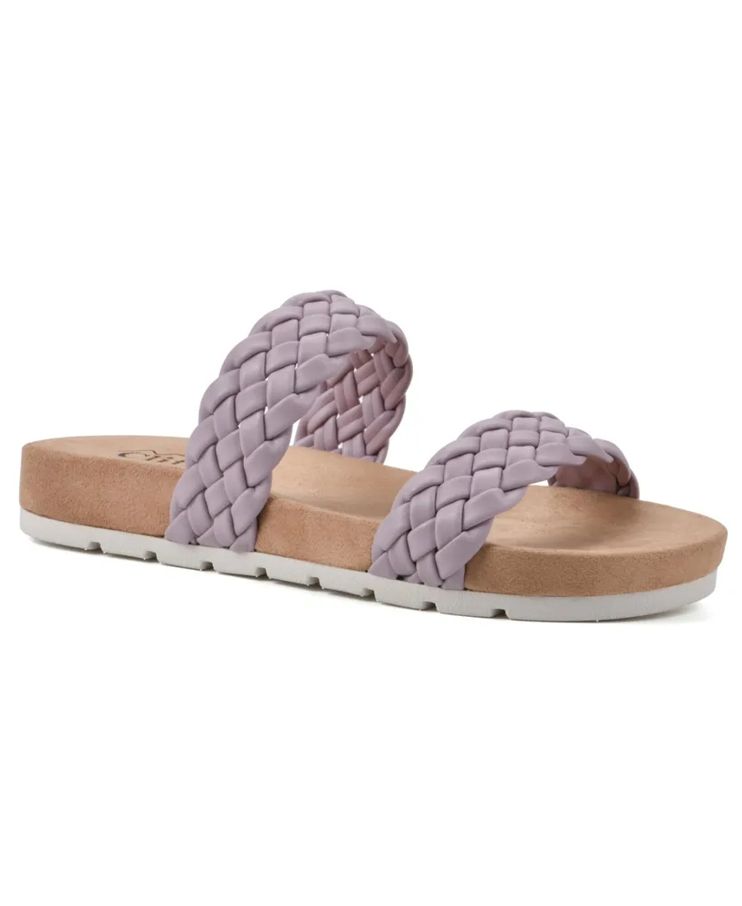 White Mountain Women's Blue Sandals | ShopStyle