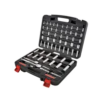 80 Piece Tool Set with Sockets, Ratchets, and Accessories in Case