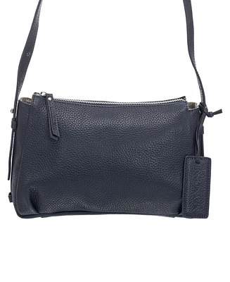 Mancini Women's Pebbled Charlize Crossbody Handbag