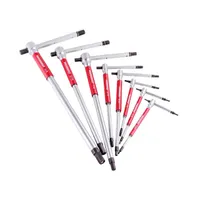 8 Piece Sae T-Handle Hex Key Wrench Set with Storage Rack