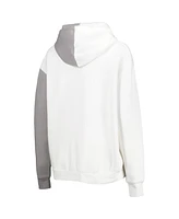 Women's Gameday Couture Gray, White Usc Trojans Split Pullover Hoodie