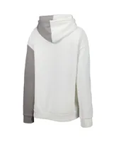 Women's Gameday Couture Gray, White Florida State Seminoles Split Pullover Hoodie