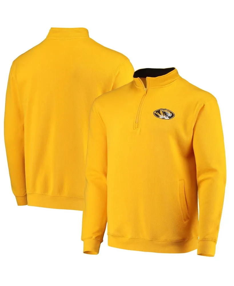 Men's Colosseum Gold Missouri Tigers Tortugas Logo Quarter-Zip Jacket