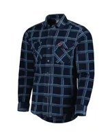 Men's Antigua Navy Chicago Bears Industry Flannel Button-Up Shirt Jacket