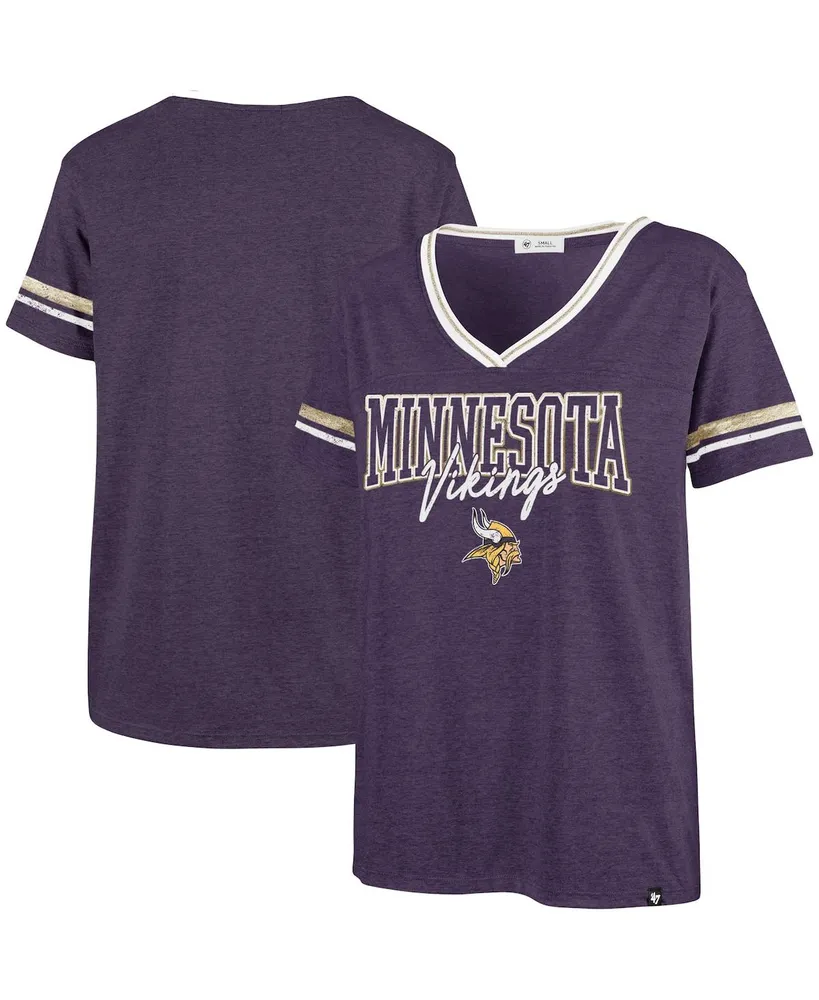 Women's Fanatics Branded Purple Minnesota Vikings Spirit Jersey Lace-Up V-Neck Long Sleeve T-Shirt