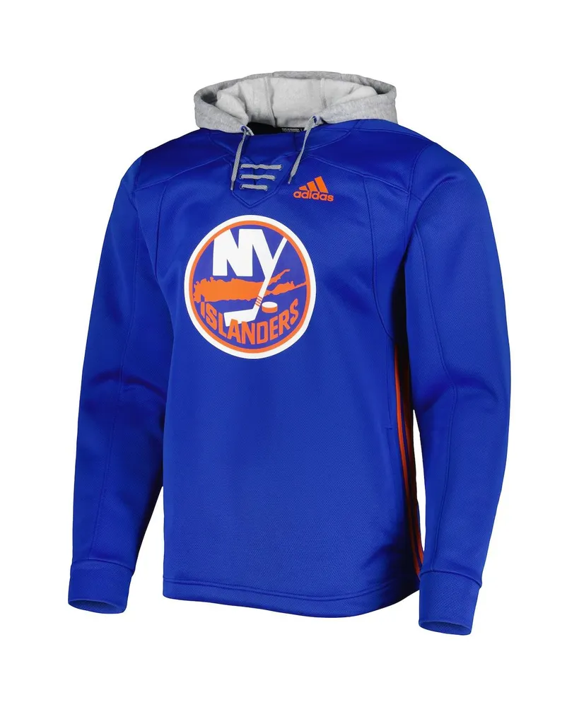 Men's adidas Royal New York Islanders Skate Lace Team Pullover Hoodie