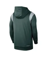 Men's Nike Green Michigan State Spartans 2022 Game Day Sideline Performance Pullover Hoodie