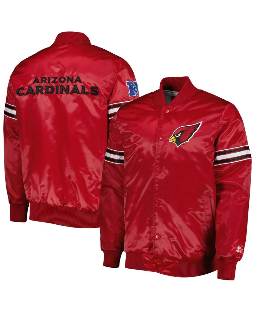 Starter Men's Starter Cardinal Arizona Cardinals The Pick and Roll Full-Snap  Jacket