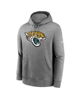 Men's Nike Heathered Gray Jacksonville Jaguars Rewind Club Fleece Pullover Hoodie