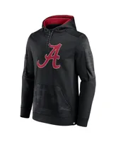 Men's Fanatics Black Alabama Crimson Tide On The Ball Pullover Hoodie