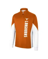 Men's Colosseum Texas Orange Longhorns Bart Quarter-Zip Windshirt