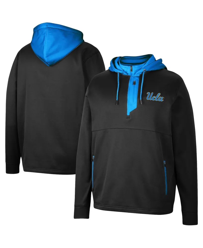 Men's Colosseum Black Ucla Bruins Luge 3.0 Quarter-Zip Hoodie