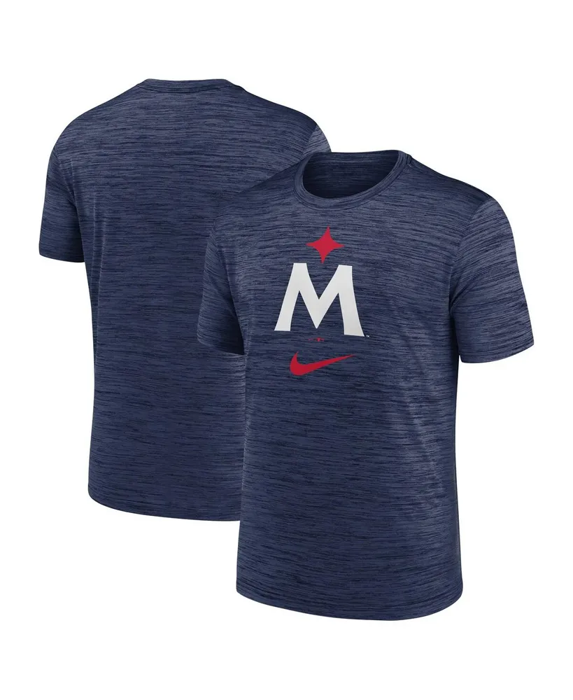Men's Nike Navy Minnesota Twins 2023 Logo Velocity Performance T-shirt