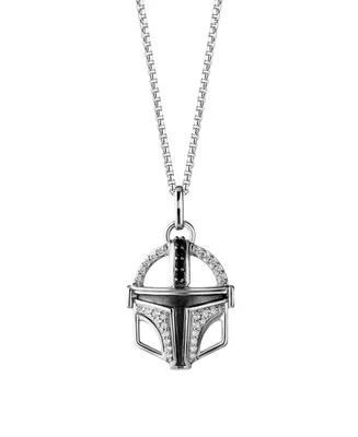 Star Wars The Mandaloriana Diamond Pendant Necklace (1/10 ct. t.w.) in Sterling Silver