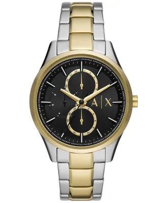 A|X Armani Exchange Men's Multifunction Two-Tone Stainless Steel Bracelet Watch, 42mm - Two