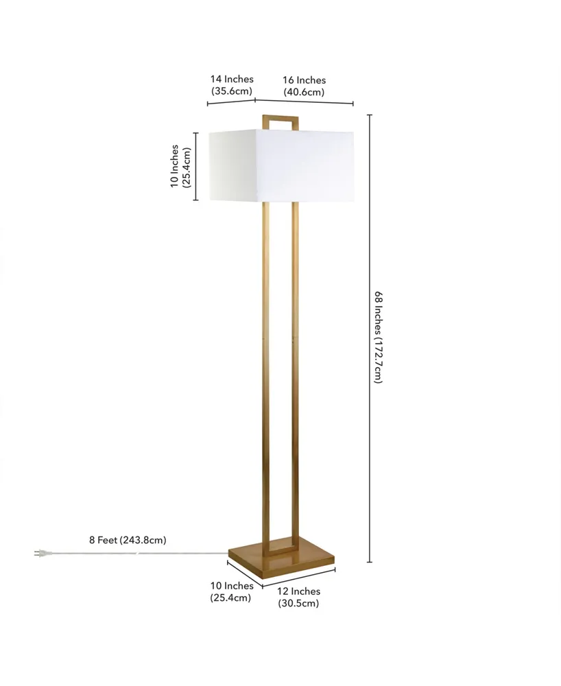 Adair 68" Tall Floor Lamp with Fabric Shade