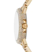 Michael Kors Women's Camille Three-Hand Gold-Tone Stainless Steel Watch 43mm