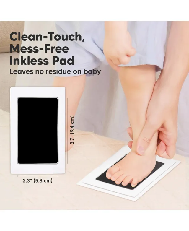Keababies 4pk Inkless Ink Pad For Baby Hand And Footprint Kit, Clean Touch  Dog Paw, Nose