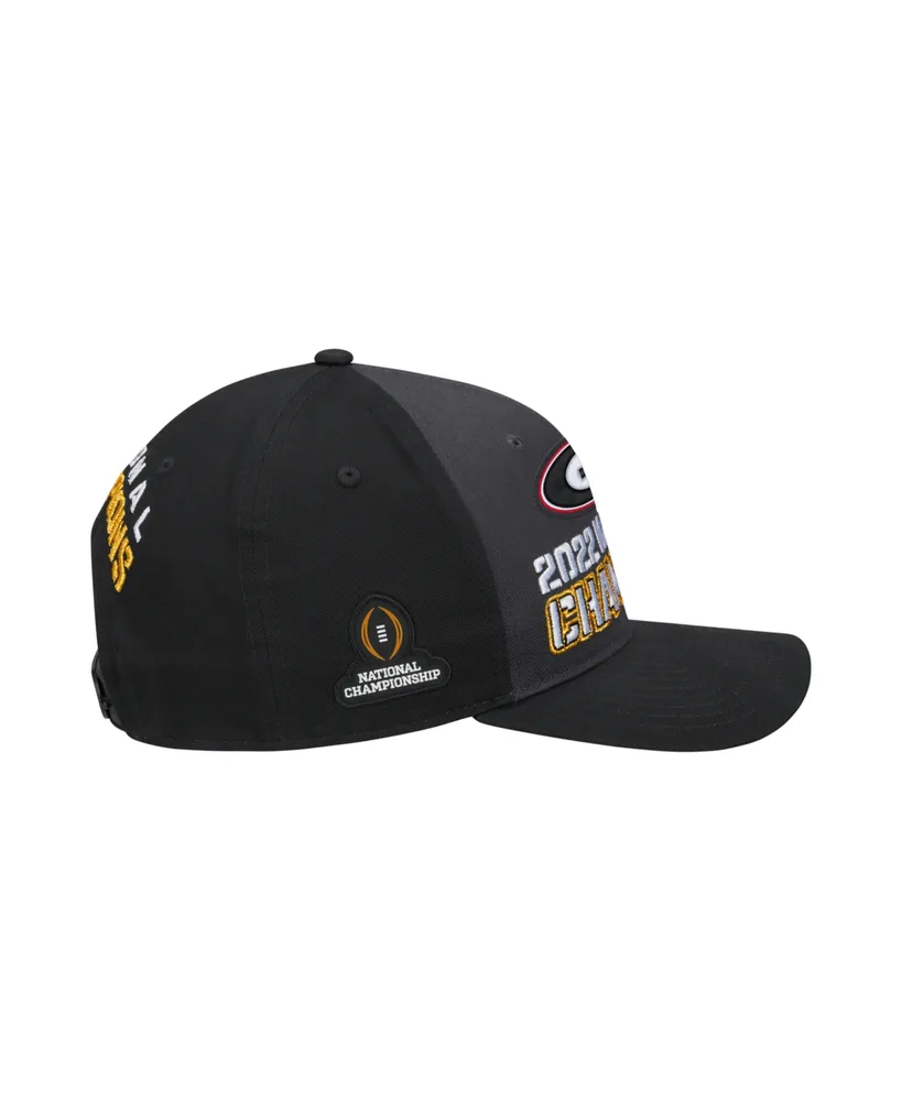 Men's Nike Black, Charcoal Georgia Bulldogs College Football Playoff 2022 National Champions Locker Room CL99 Adjustable Hat