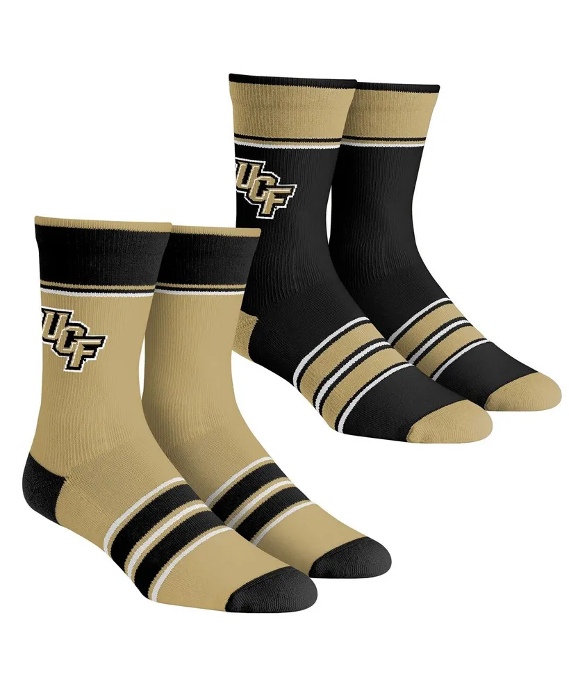 Men's and Women's Rock 'Em Socks Ucf Knights Multi-Stripe 2-Pack Team Crew Sock Set