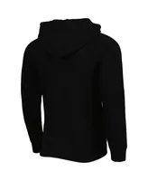 Men's and Women's Sportiqe Black Chicago Bulls Denali Heywood Tri-Blend Raglan Full-Zip Hoodie