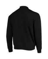 Men's Colosseum Black Hawaii Warriors Tortugas Logo Quarter-Zip Jacket