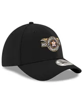 Men's New Era Black Houston Astros 2022 World Series Champions Locker Room Replica 39THIRTY Flex Hat