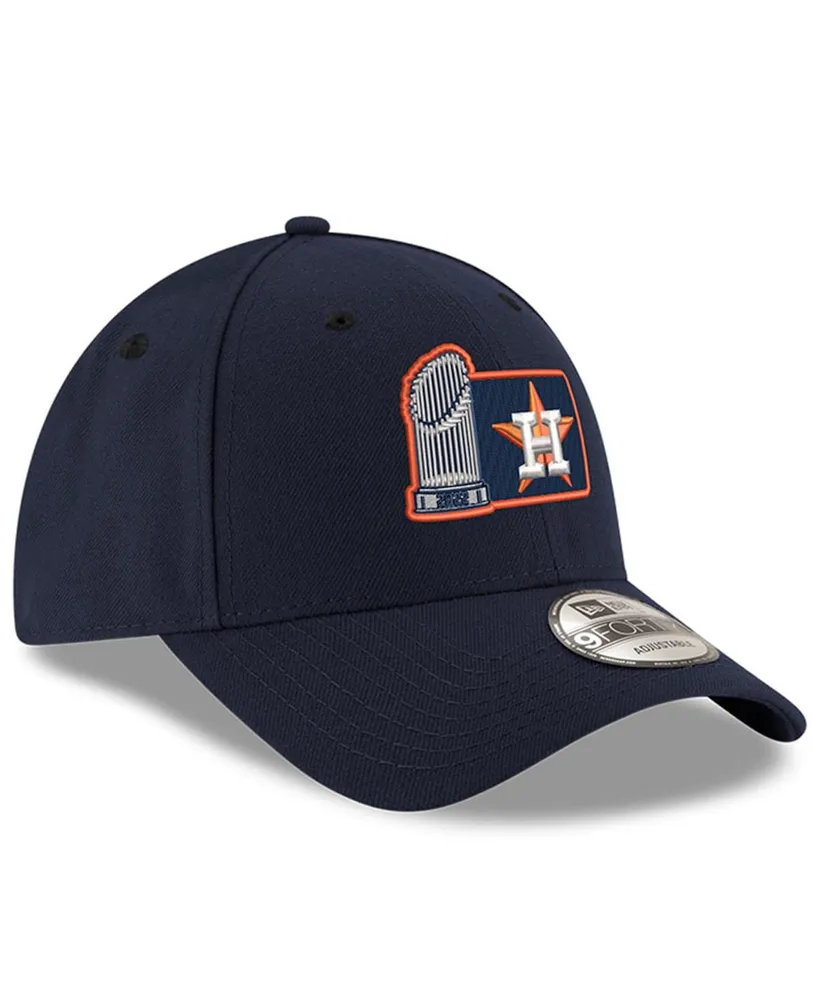 Men's New Era Navy Houston Astros 2022 World Series Champions Trophy 9FORTY Adjustable Hat