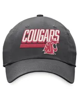 Men's Top of the World Charcoal Washington State Cougars Slice Adjustable Hat